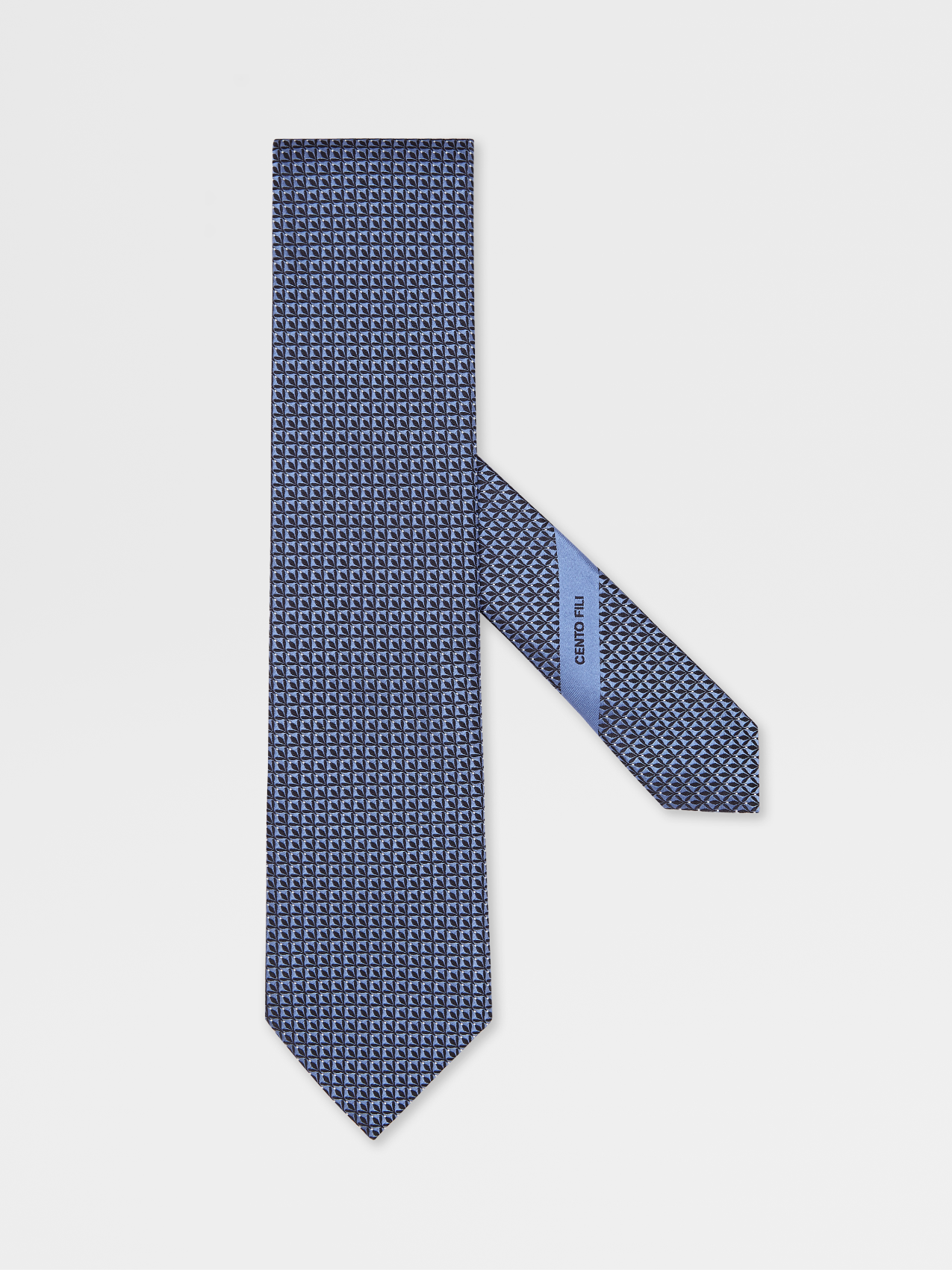 Corbata de Seda CENTO FILI Azul Claro